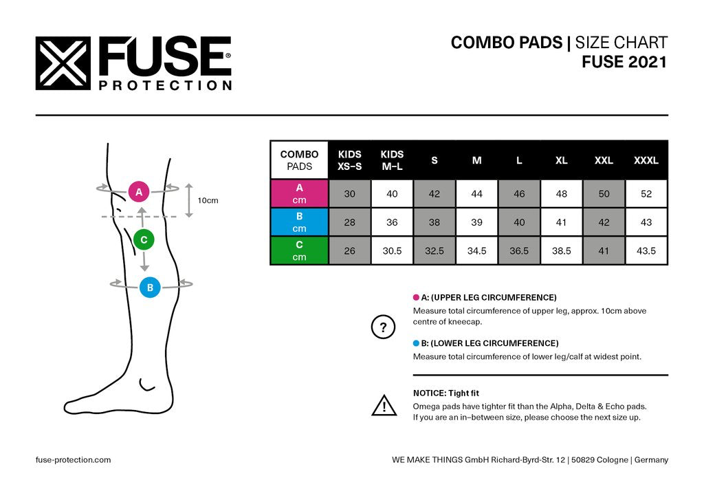 FUSE DELTA 125 Combo KNEE-SHIN-ANKLE PAD