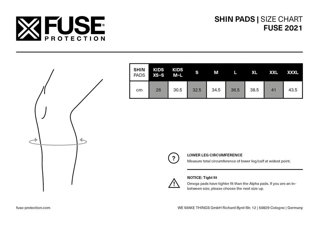 FUSE DELTA 125 Combo KNEE-SHIN-ANKLE PAD