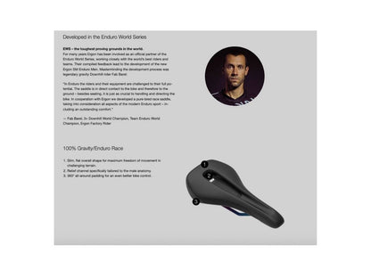 ERGON SM ENDURO PRO TITANIUM MEN SADDLE STEALTH