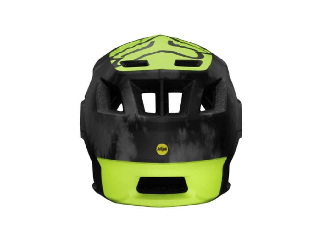 FOX Dropframe Pro Day Glow Yellow Helmet - Legend Bikes