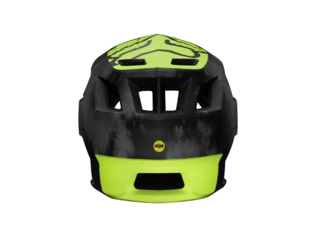 FOX Dropframe Pro Day Glow Yellow Helmet - Legend Bikes