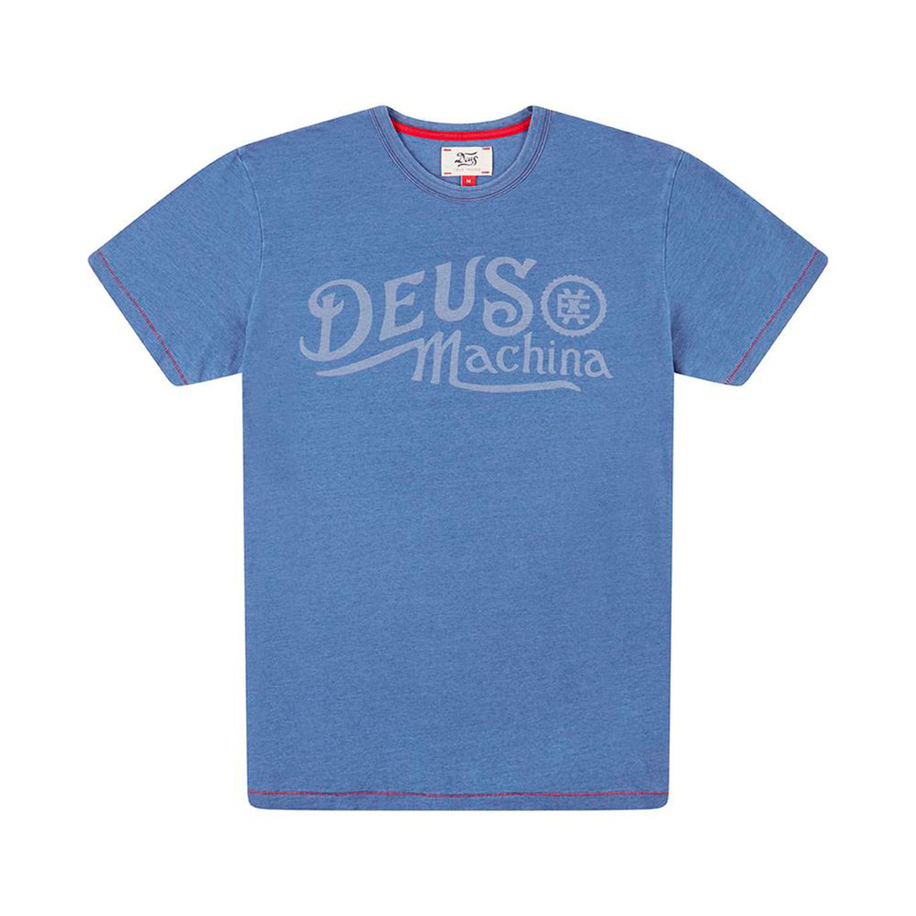 DEUS EX MACHINA Engine Indigo Tee - Legend Bikes