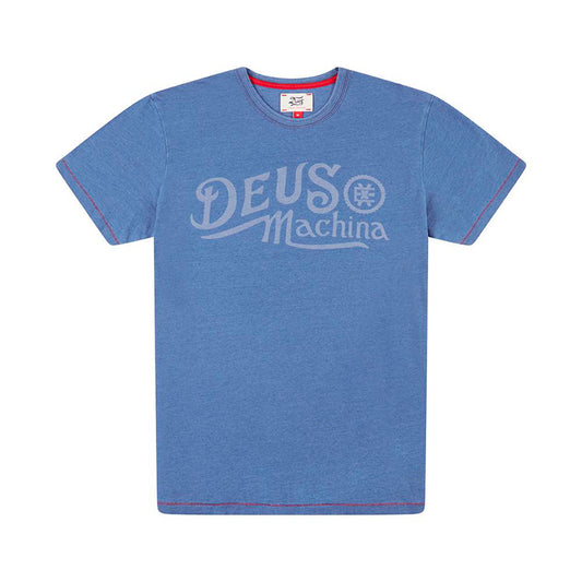 DEUS EX MACHINA Engine Indigo Tee - Legend Bikes