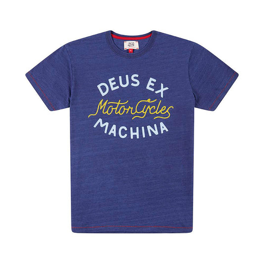 DEUS EX MACHINA Dandy Indigo Tee - Legend Bikes