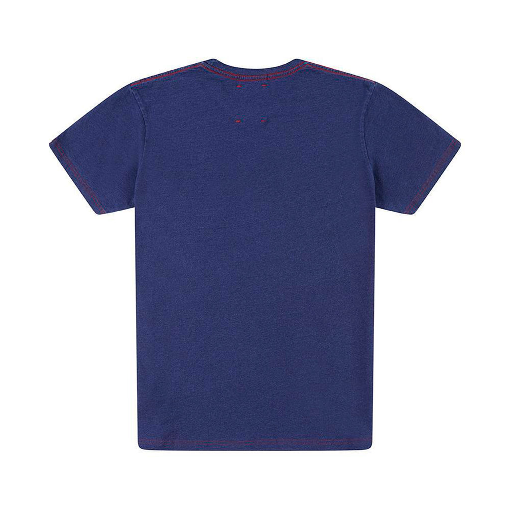 DEUS EX MACHINA All Caps Indigo Tee - Legend Bikes