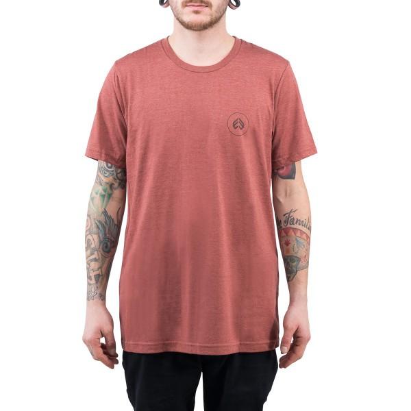 ECLAT CIRCLE ICON HEATHER CLAY TEE SHIRT - Legend Bikes