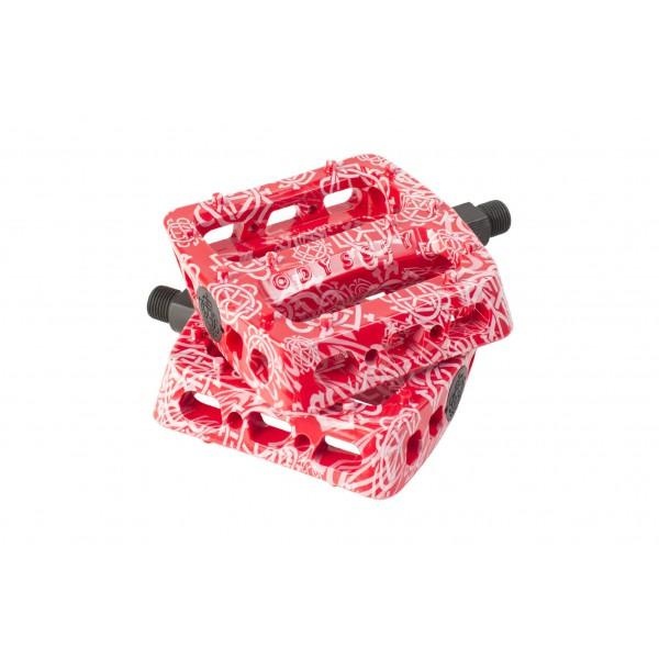 ODYSSEY TWISTED PRO PC 9/16 PEDALS MONOGRAM RED