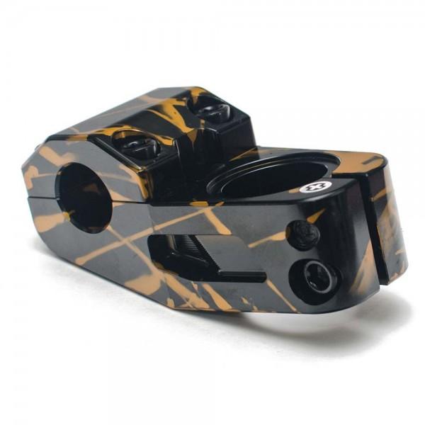 SALTPLUS MANTA TOPLOAD 50MM STEM BLACK / GOLD ACID DRIP - Legend Bikes