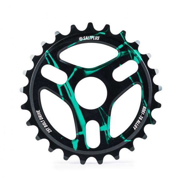 SALTPLUS TRIDENT SPROCKET BLACK / GREEN ACID DRIP