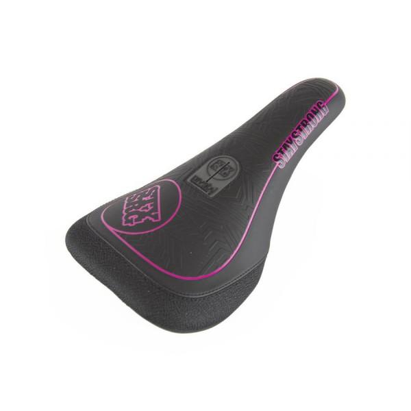 STAY STRONG TWIGHLIGHT SLIM PIVOTAL SEAT BLACK/PINK - Legend Bikes