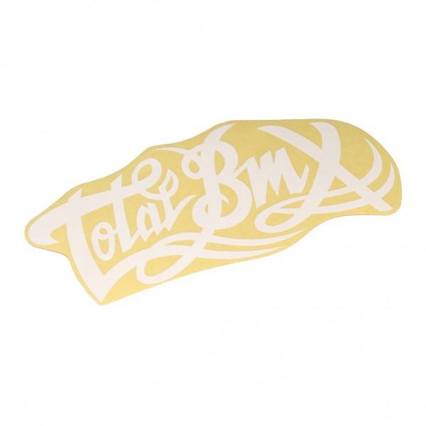 STICKER TOTAL LOGO SMALL WHITE - Legend Bikes