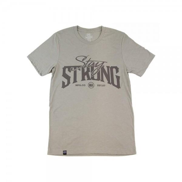 T-SHIRT STAYSTRONG BUILT TOUGH - HEATHER STONE - Legend Bikes