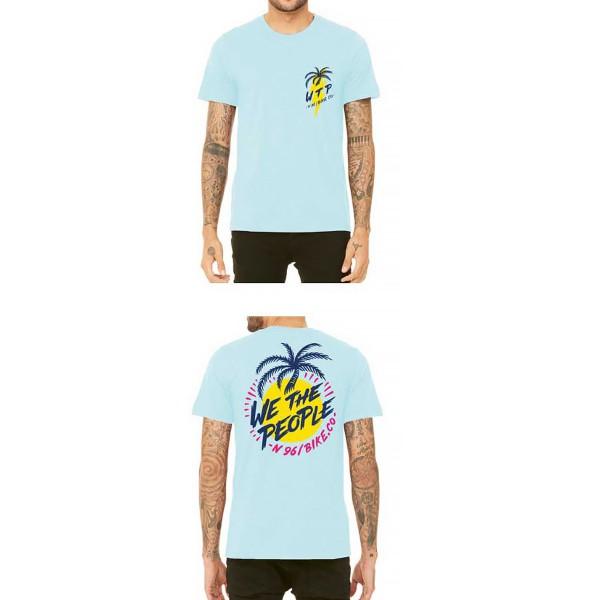 WETHEPEOPLE MIAMI ICE BLUE WTP X FLUOR COLLAB TEE SHIRT - Legend Bikes
